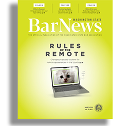 Cover of March 2024 Bar News