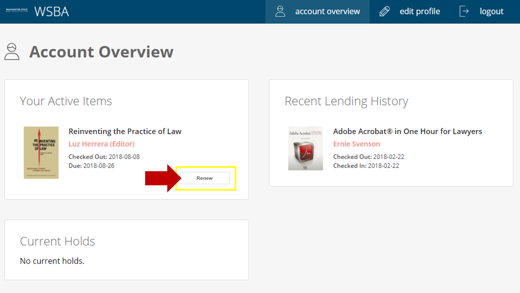 Lending Library_Renew Items
