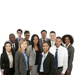 A diverse group of lawyers.