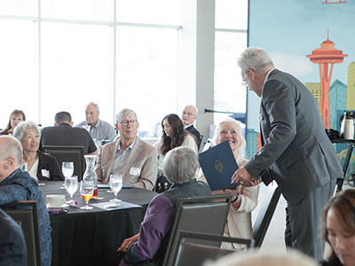 AttendeesattheWashingtonStateBarAssociations50-yearMemberLuncheonattheMuseumofFlightinSeattleJune62025