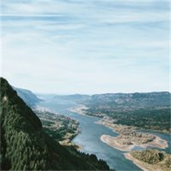 Pretty rural river landscap