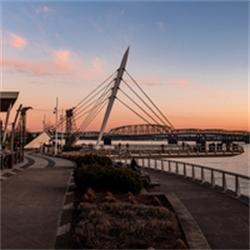 Bridge at sunset